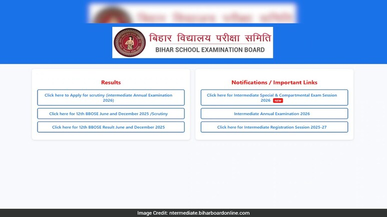 ndtveducation's tweet image. Bihar Board Inter Result 2026 Scrutiny: Apply Online For Rechecking At BSEB Before April 2
ndtv.com/education/biha…

#biharboardresult #Bihar #Student
