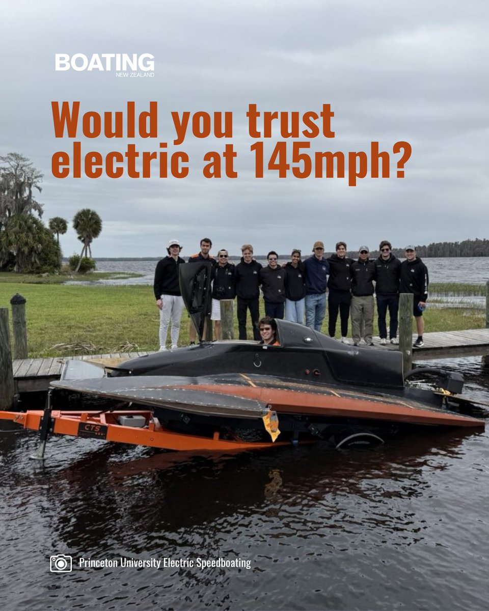 boating_nz's tweet image. Electric. Fast. ⚡🚤

A student-built hydro just topped 145mph on electric power at a legendary test site.

Read more: boatingnz.co.nz/2026/03/electr…

#BoatingNZ #ElectricBoating #PowerboatRacing #MarineInnovation