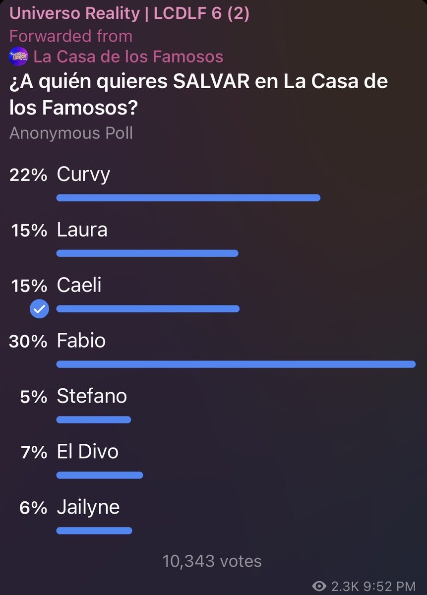 ESTÁ MUY BUENA ESTA ENCUESTA 👏🏽

#LCDLF6