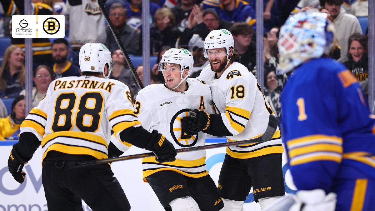 NHLBruins's tweet photo. Going home with two points 💪 https://t.co/Fn4RHAlMNT