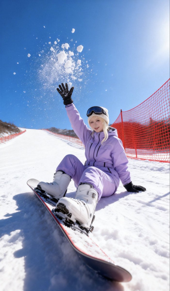 Himonvn's tweet photo. Throwing snow and good vibes only ❄️✨ Who’s joining me on the slopes?

#Snowboarding #WinterVibes #SnowboardGirl #PurpleAesthetic #PowderDay #MountainLife #SnowFun ❄️💜 https://t.co/9k1We9cgXh