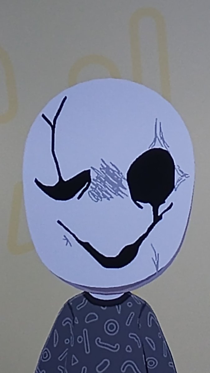 Idk chat, this new Tomodachi Life game seems pretty game of the year......

( My take of a Gaster mii :D )