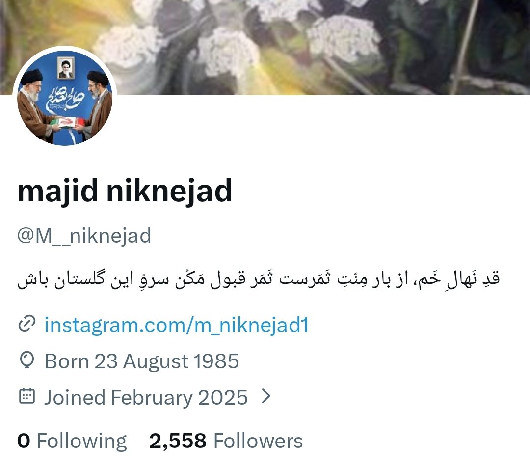 majid niknejad tweet media