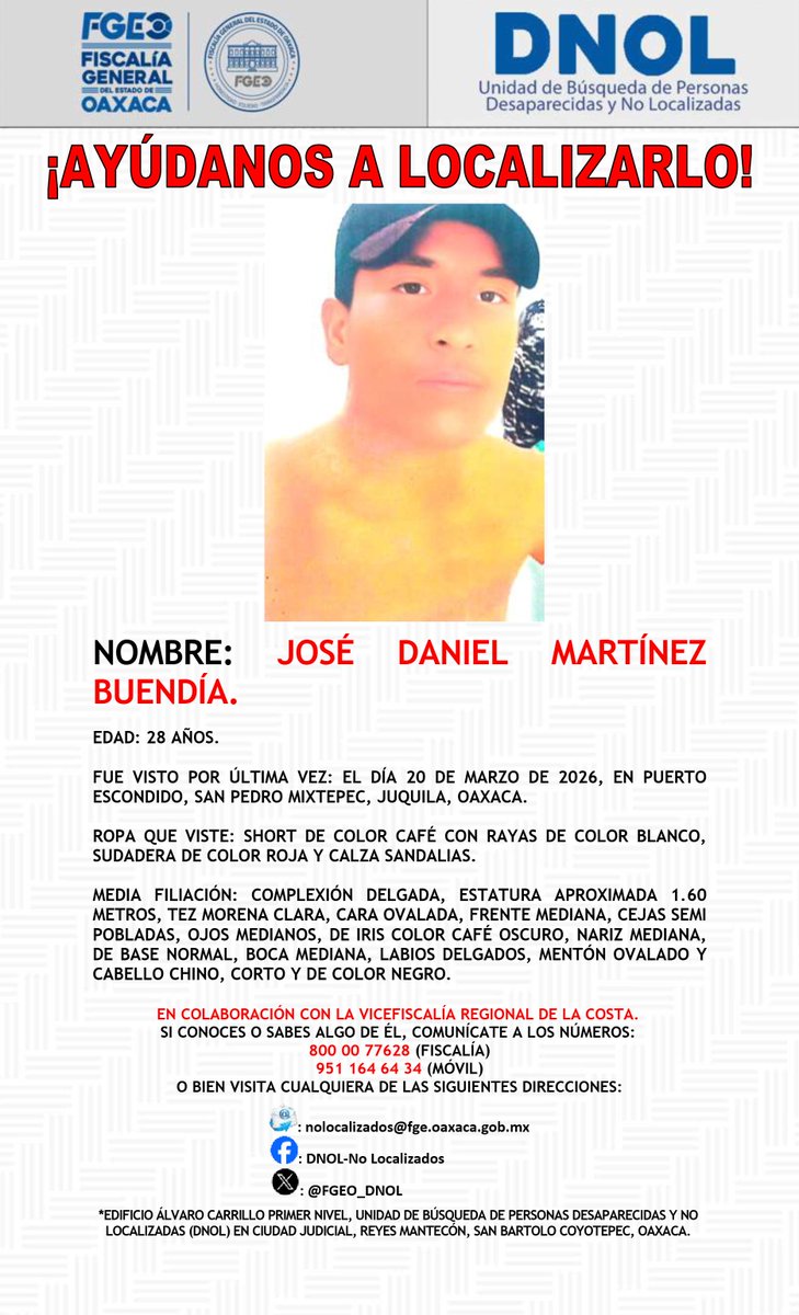 Unidad de Búsqueda de Personas No Localizadas tweet media