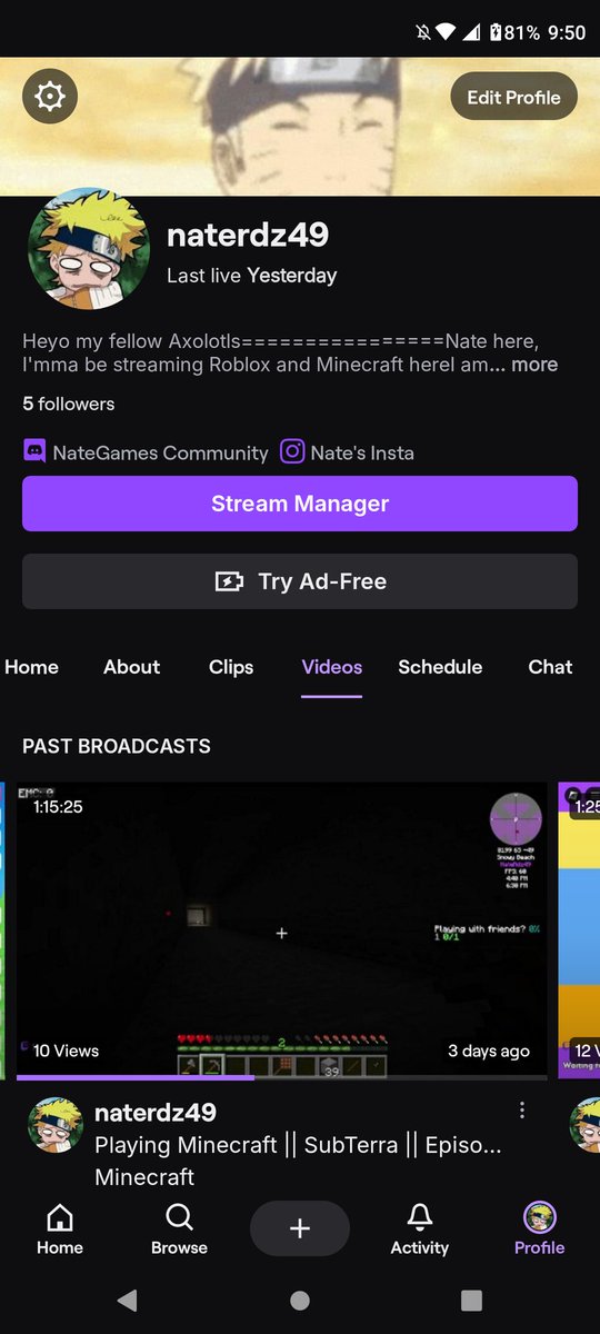 nrnathaniel32's tweet photo. New Post
===================
I have done my very first stream on Twitch of Batim (Bendy and the Ink Machine) 
===================
And then other games like Minecraft and Roblox of Draw Me, and my twitch is going to be family-friendly meaning no swearing or anything bad
========== https://t.co/32YAmEPfjP
