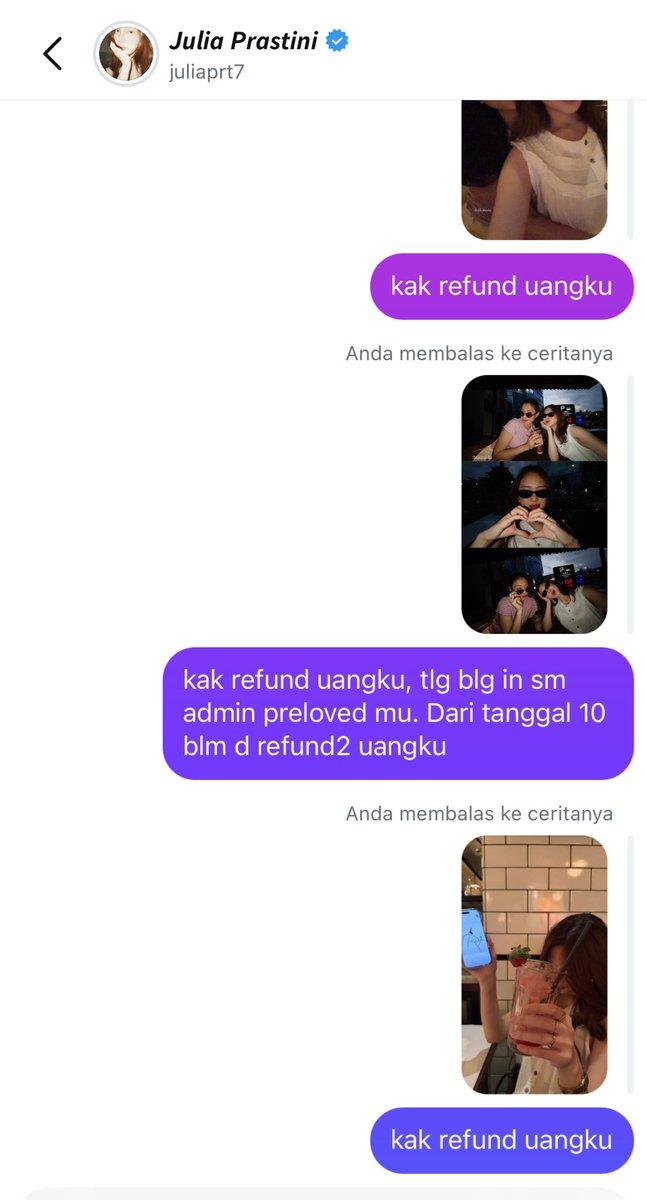 Abcdrdwds's tweet photo. HELP RT
update sampe hari ini masih blm ada kejelasan terkait preloved ini🥲 setiap aku tlp selalu d reject, please REFUND UANGKU‼️ #jule #nipu #helprt #viral #help https://t.co/4PRTlrgFy6