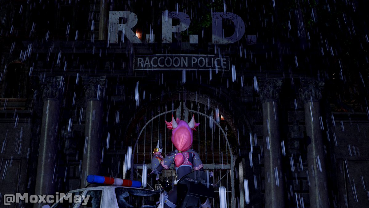 MoxciMay's tweet photo. Welcome to RACCON CITY Kimiko 🧟‍♂️🦊

#Fortnite #FortniteArt #ResidentEvil #FortniteFanArt #KimikoFiveTails https://t.co/NKXEAeI8Td