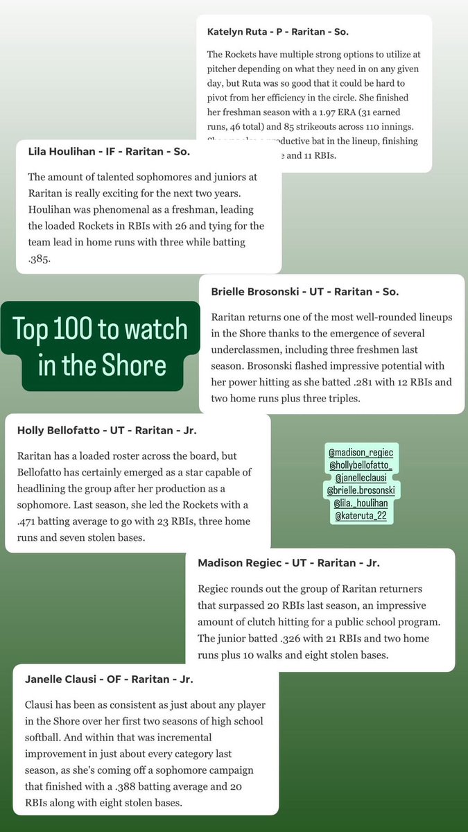 Raritan Softball tweet media