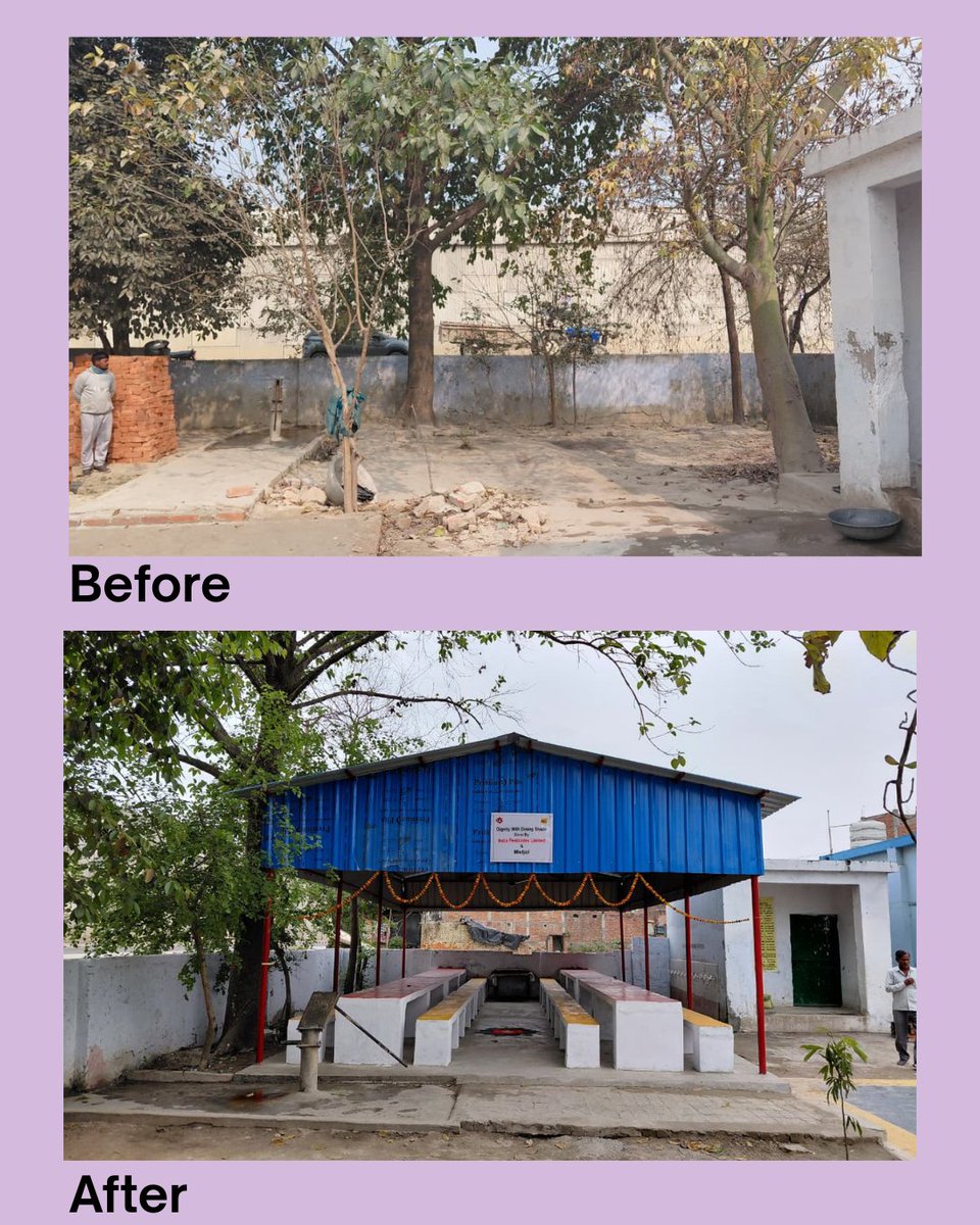 MelJol's tweet image. With support from India Pesticides Limited , the school now has a dedicated, safe, and comfortable space where kids can enjoy their #meals — protected from rain, heat and cold.

Having a proper dining area enhances everyday #schoollife, making it more #childfriendly.
#meljol