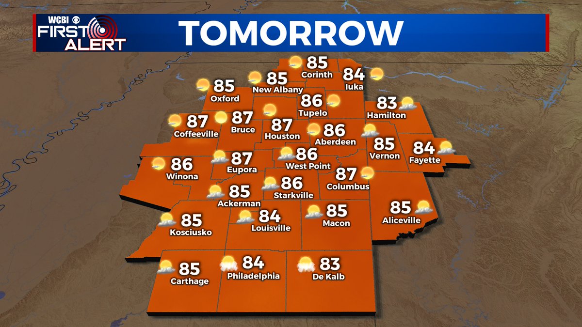 WCBI Weather tweet media