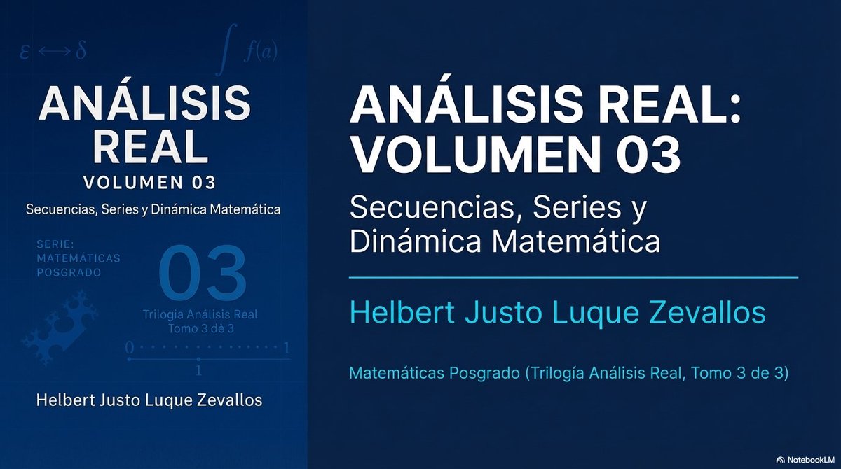 helbert35194331's tweet photo. Convergencia uniforme · Series de potencias Puntos fijos · Teoría del caos
Análisis Real Vol. 03 cierra la trilogía y abre el camino al análisis funcional y las EDOs. Serie Matemáticas Posgrado
https://t.co/Vjvx4D9kIB
#RealAnalysis #AnálisisReal #Matemáticas #Posgrado https://t.co/nxkvyvuI1k