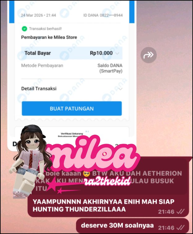 milea, joki fish it & rf 🎐 tweet media