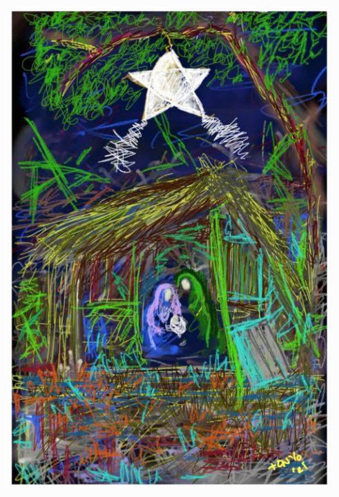 Prof_Tonio's tweet photo. Art of the Day! "Nativity Hope". Buy at: https://t.co/jZxE83ZSYy https://t.co/4hvJ5pZaaE