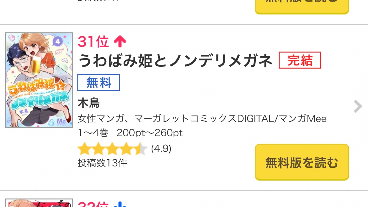 たまに先行ランキングとかに入ってるのを見て嬉しくなってます
ありがとうございます🥹💕