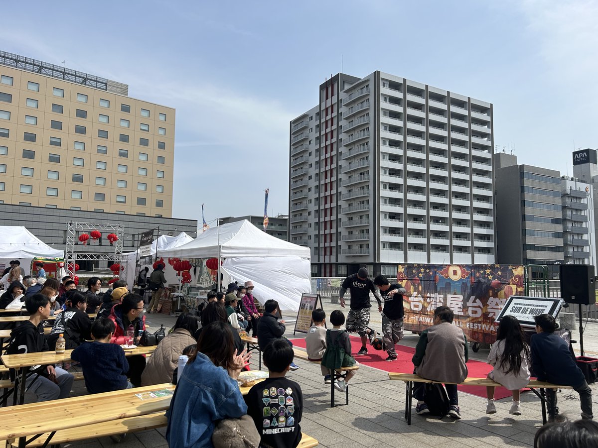 日曜はひっさしぶりの茨城へ！
水戸駅前で台湾屋台祭に出演！
サッカー界の茨城旋風を感じましたー！！