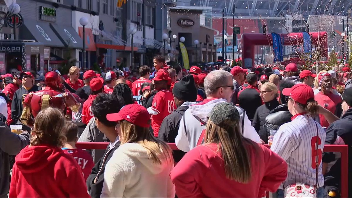 Cincinnati is just hours away from Opening Day, with final preparations underway for the crowds expected to pack downtown and The Banks.

Organizers expect about 100,000 people to be in attendance.
tinyurl.com/2hv323n6
