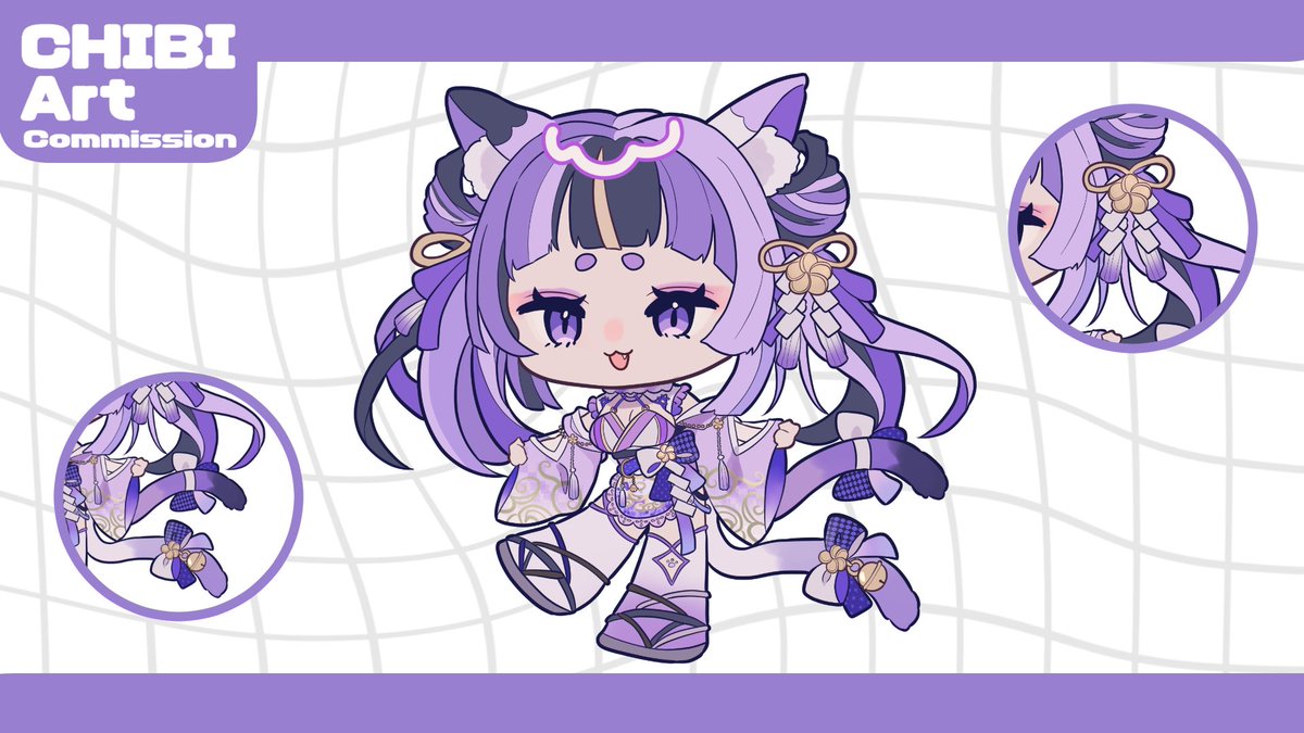 【work】
Amai Saigai様(@ Amai_Saigai )様からのご依頼でミニキャラを描かせていただきました！本当にありがとうございました！

I had the pleasure of drawing this chibi for Amai Saigai(@ Amai_Saigai )! Thank you so much for the commission!

#VGenComm #VGen #有償依頼