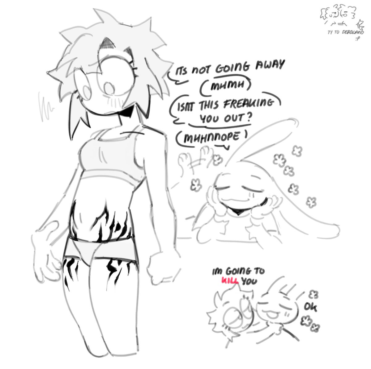 had to doodle the abstraction type stretch marks my friend was talking about today it's too awesome