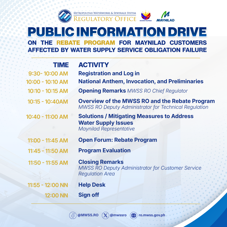 MWSS Regulatory Office tweet media