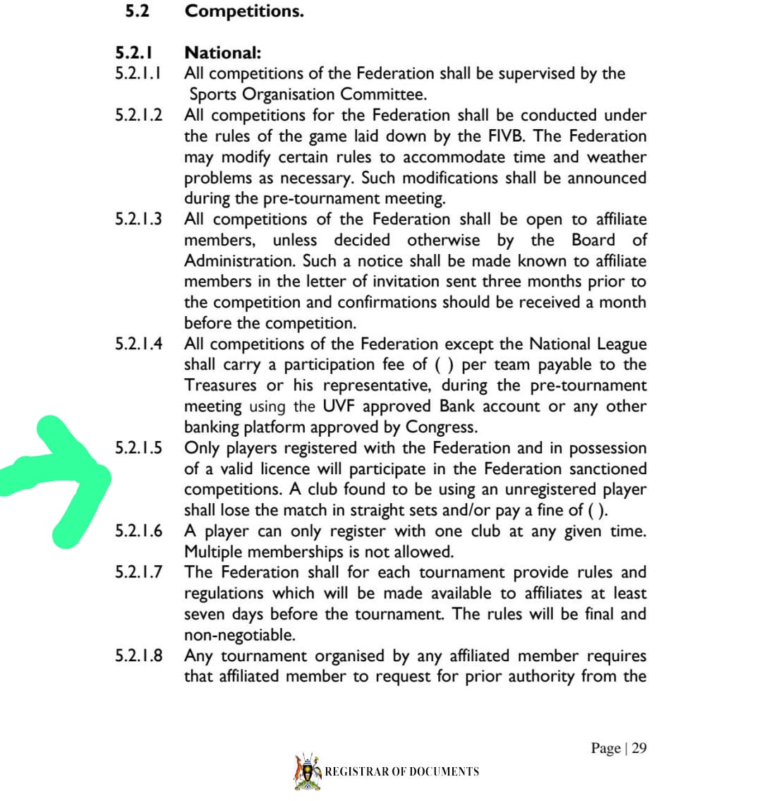 Uganda Volleyball Federation tweet media