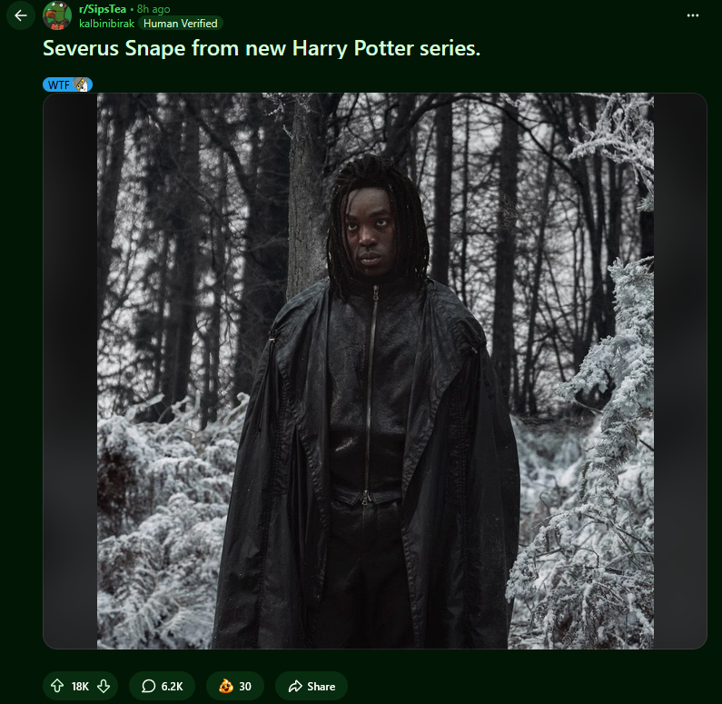 Alzeric_'s tweet photo. @jk_rowling  why is this a thing?  #THIS.IS.NOT.SNAPE https://t.co/k43uh5x5Vg