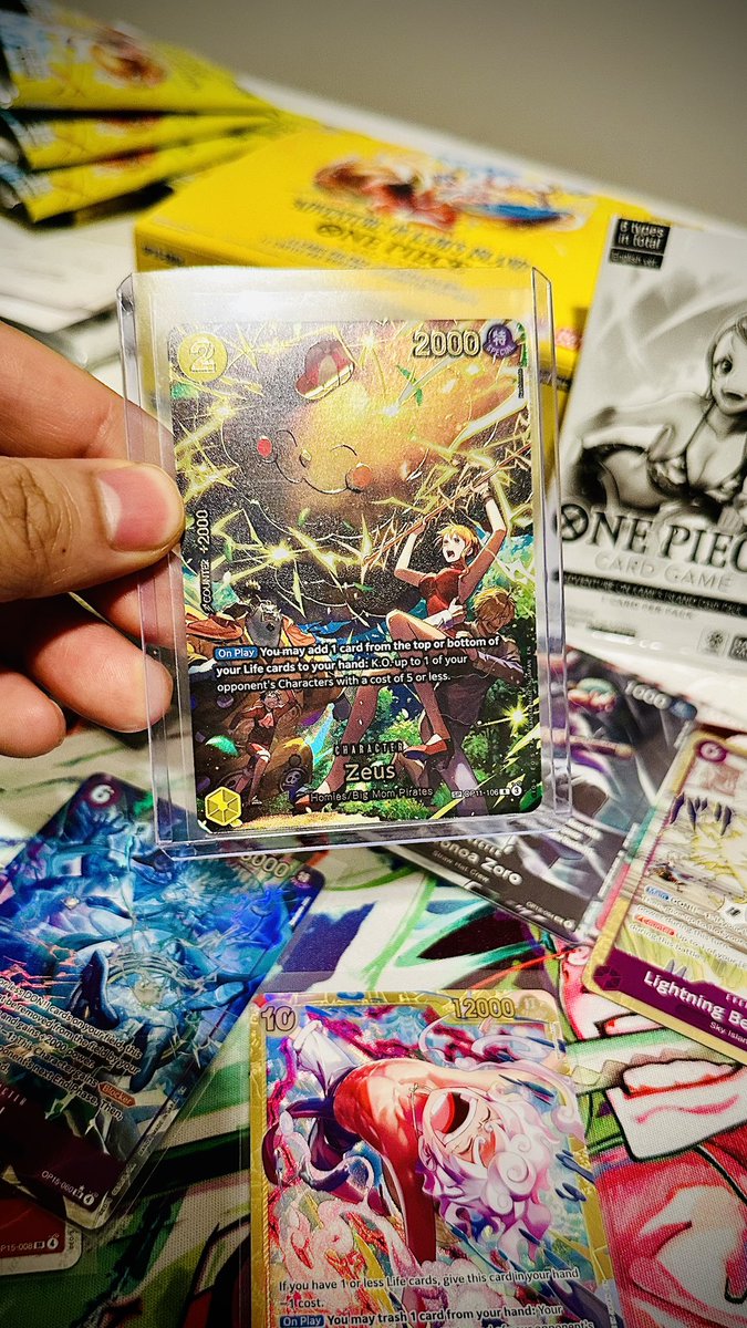Epyeon's tweet photo. Pulled Pikachu Nami ⚡️😁 #onepiece #optcg #onepiececardgame #op15 #adventureonkamisisland https://t.co/75hv56dlxo
