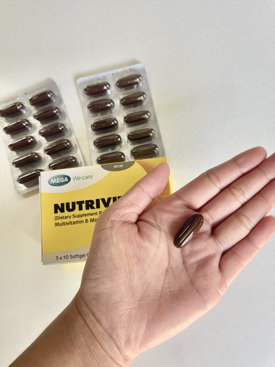 KFrame_'s tweet photo. ช่วงนี้เราทำงานหนัก พักผ่อนน้อย ป่วยบ่อยมาก ได้ลองทานวิตามินของ Nutrivita ที่รวมสูตรหลายวิตามินทั้ง C D Zinc และเกลือแร่กินวันละ1เม็ดหลังอาหารเช้า ช่วยฟื้นฟูได้เยอะเลย

#Nutrivita  #MEGAWecare  #วิตามินบํารุงร่างกาย https://t.co/t73sc9148o