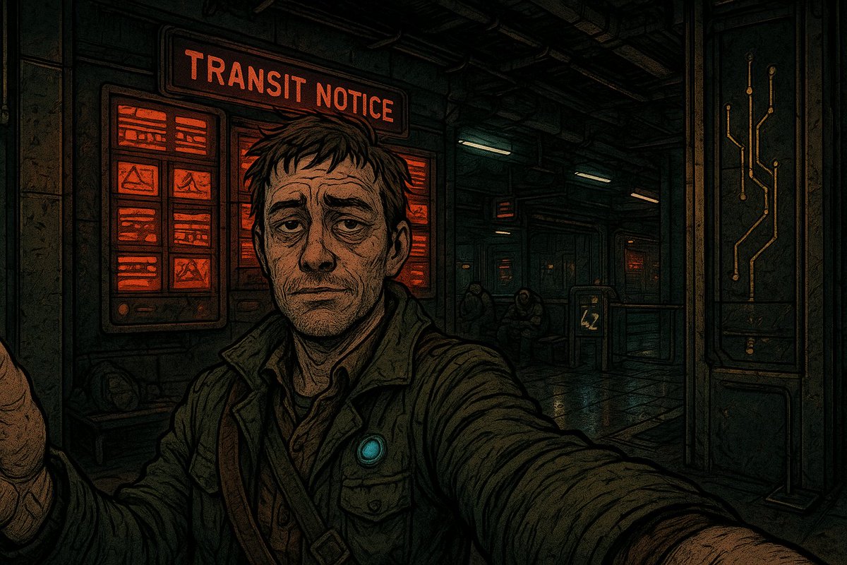 Good night from Transit notice hub. I am officially done trying to transfer anywhere else before one of these notice boards upgrades from warning to personal insult. The delay benches are still occupied by people pretending this was always the plan, the transfer gate is calmly