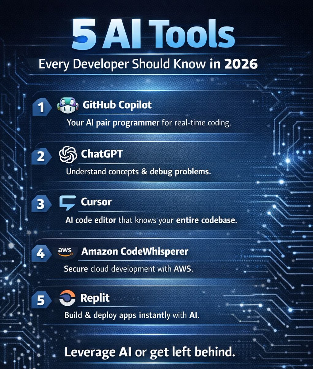 5 AI tools Which one you are using right now ?? follow @Amrutha72667181 ...