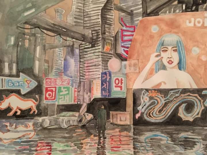 bunning_scott's tweet photo. Art of the Day! "2049 Good Joe". Buy at: https://t.co/0vaHF3GDel https://t.co/ZSaH5W0R4i