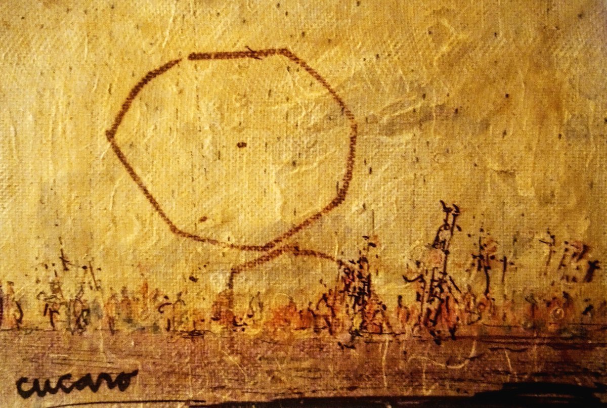 Sky starting to give in to the power of the sun. Exposed in the light a strange otherworldly shape circles and lurks. #Cucaro 
#artshare #art #artworks #SF #Artforum #Artnet #midcentury #1960s  #abstractart #artmoots #artbots  #artistcommunity #artistcornerTS #ArtistOnX