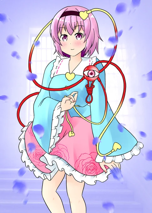 さとりさん描きました。 #古明地さとり #東方Project