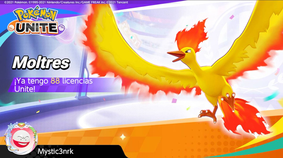 #PokemonUnite #Moltres 
Licencia 88