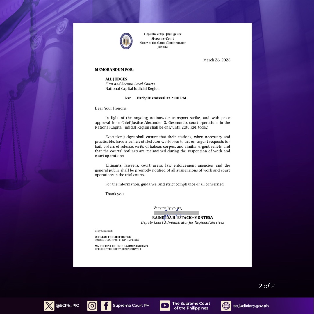 Philippine Supreme Court Public Information Office tweet media