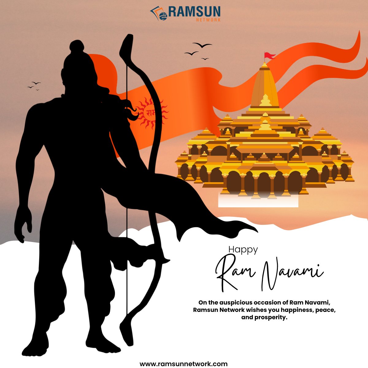 NetworkRamsun's tweet photo. Wishing everyone a joyful and blessed Ram Navami.
May this auspicious occasion bring happiness, peace, and prosperity to your life.
Warm greetings from Ramsun Network.

#RamNavami #RamsunNetwork #FestiveGreetings #Prosperity #Celebration https://t.co/uJfsCFU5eY