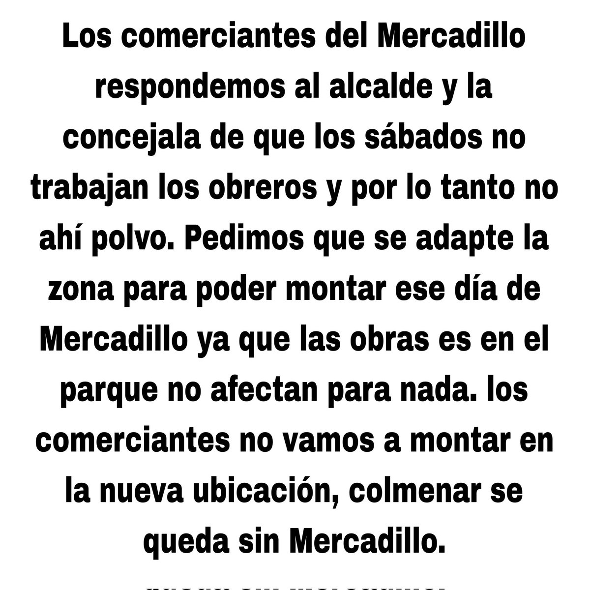 AcoamM's tweet photo. @AytoColmenar https://t.co/X6qzcWoGI5