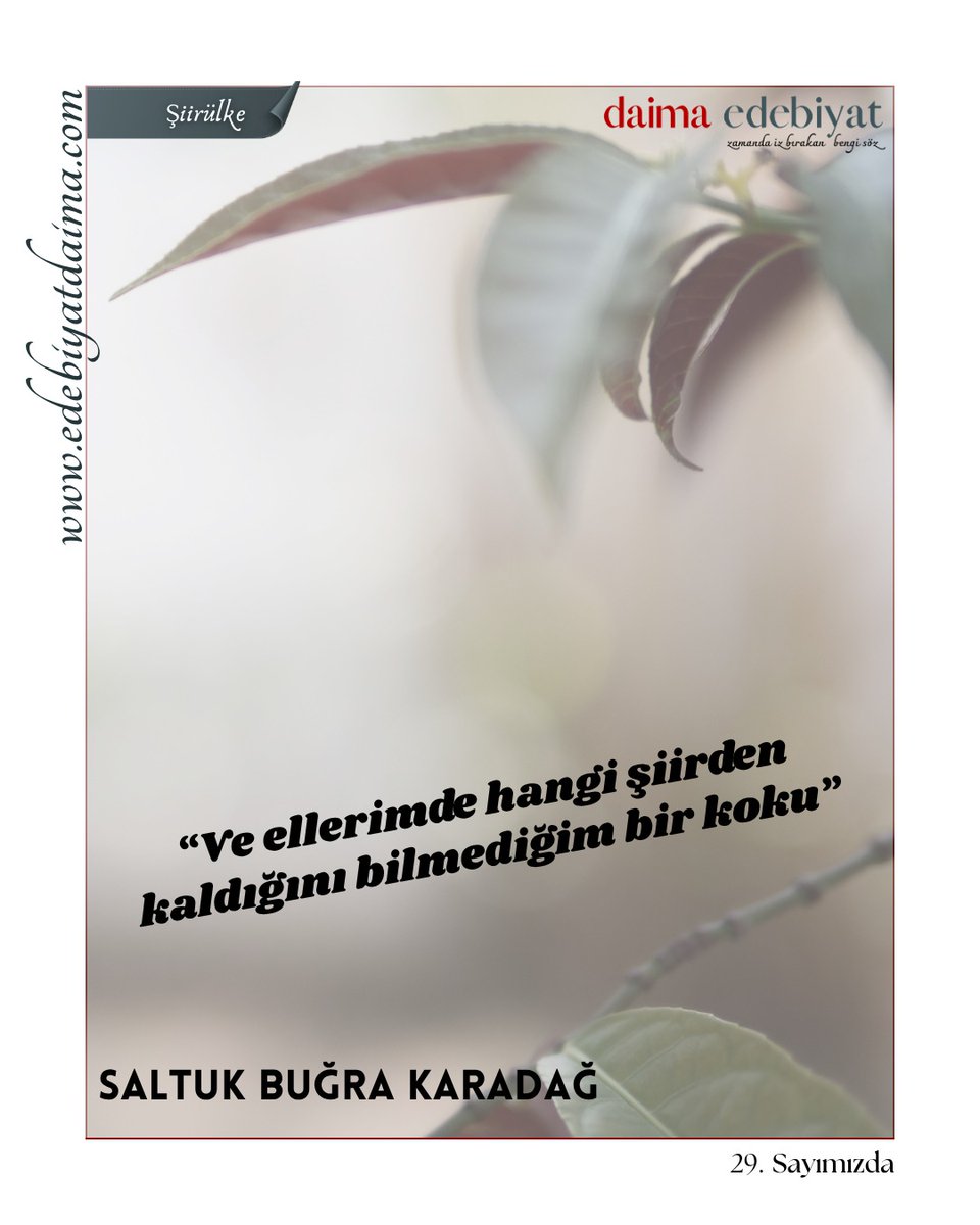 Daima Edebiyat • Kültür, Sanat, Edebiyat Dergisi tweet media