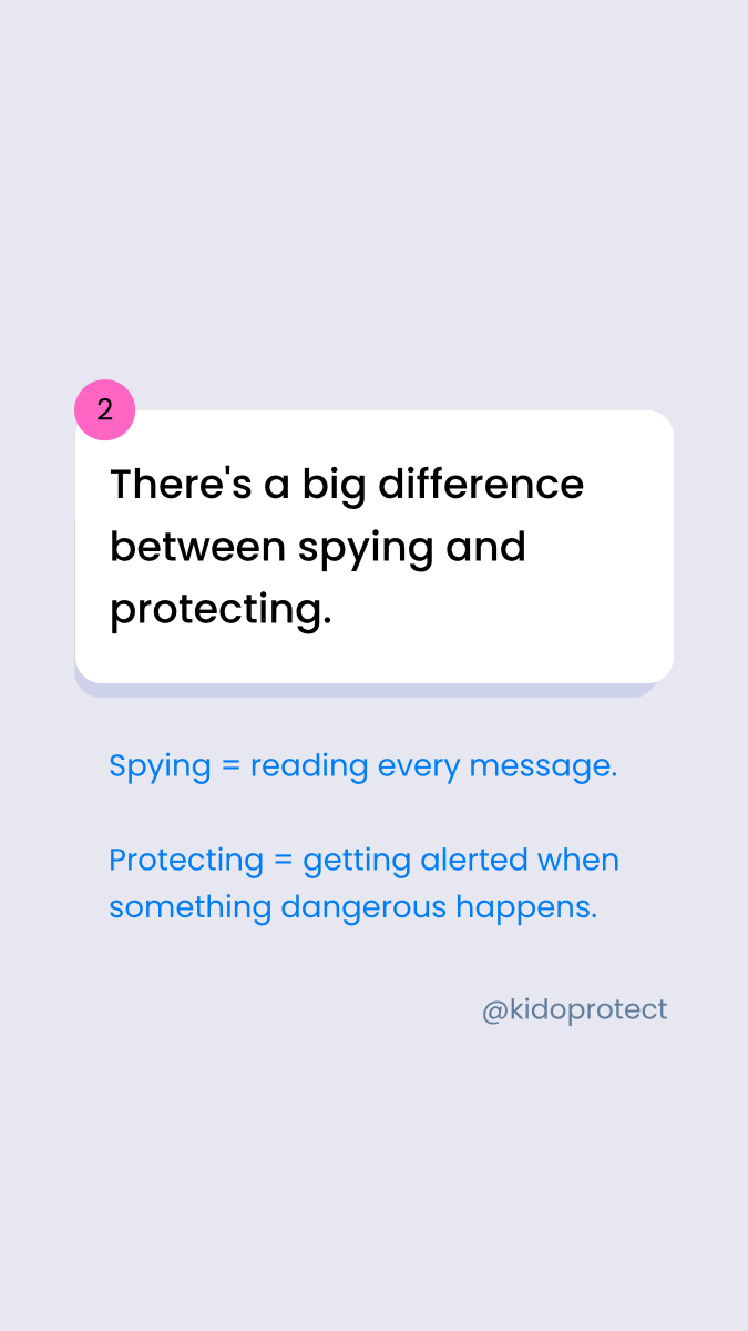 KidoProtect's tweet photo. How to protect your child online without destroying their trust 
1/ Talk openly about risks — before something goes wrong 
2/ Set boundaries together, not secretly 
3/ Use tools that flag danger — not every conversation. 4/ Make them feel safe coming to you first. Save this. https://t.co/MauYyRZFep