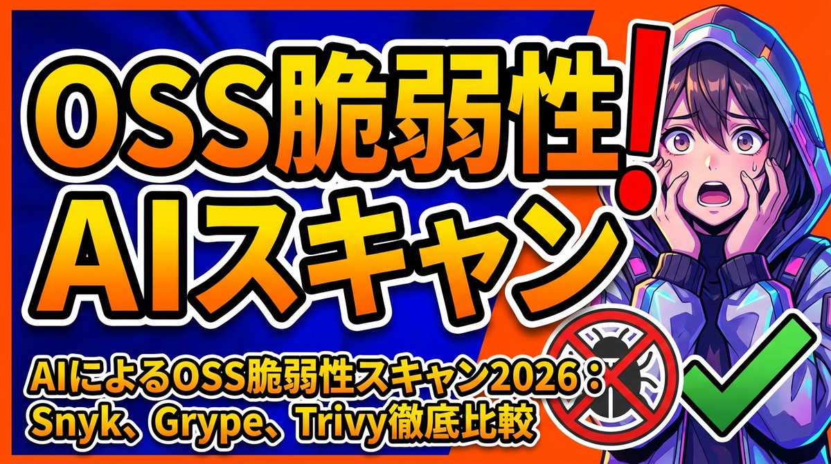 AIによるOSS脆弱性スキャン2026：Snyk、Grype、Trivy徹底比較 ai-labo-ai.com/ai%e3%81%ab%e3…