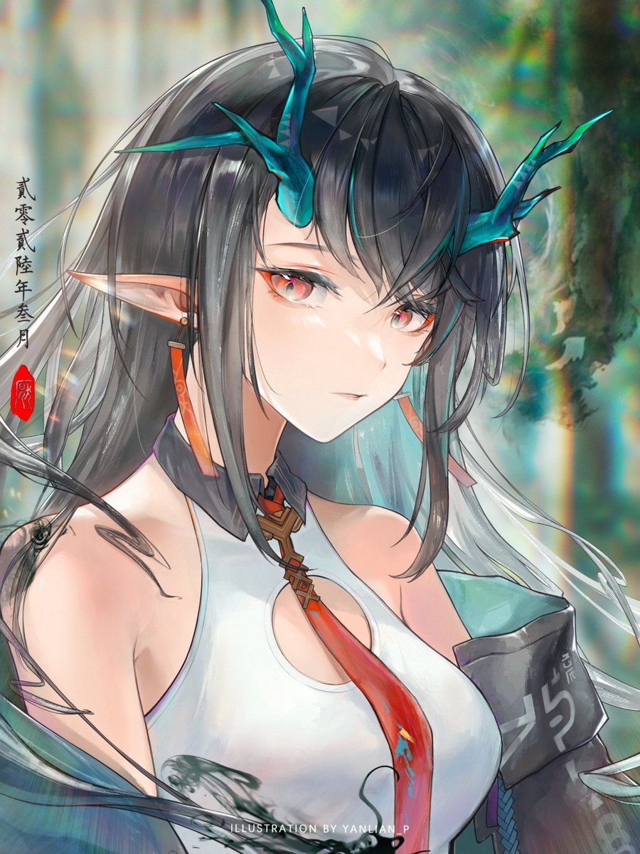 YANLIAN_P's tweet photo. - 尘嚣不入，素卷长闲。
 #明日方舟 #アークナイツ #Arknights #夕 #Dusk https://t.co/1IRQJmMRKL