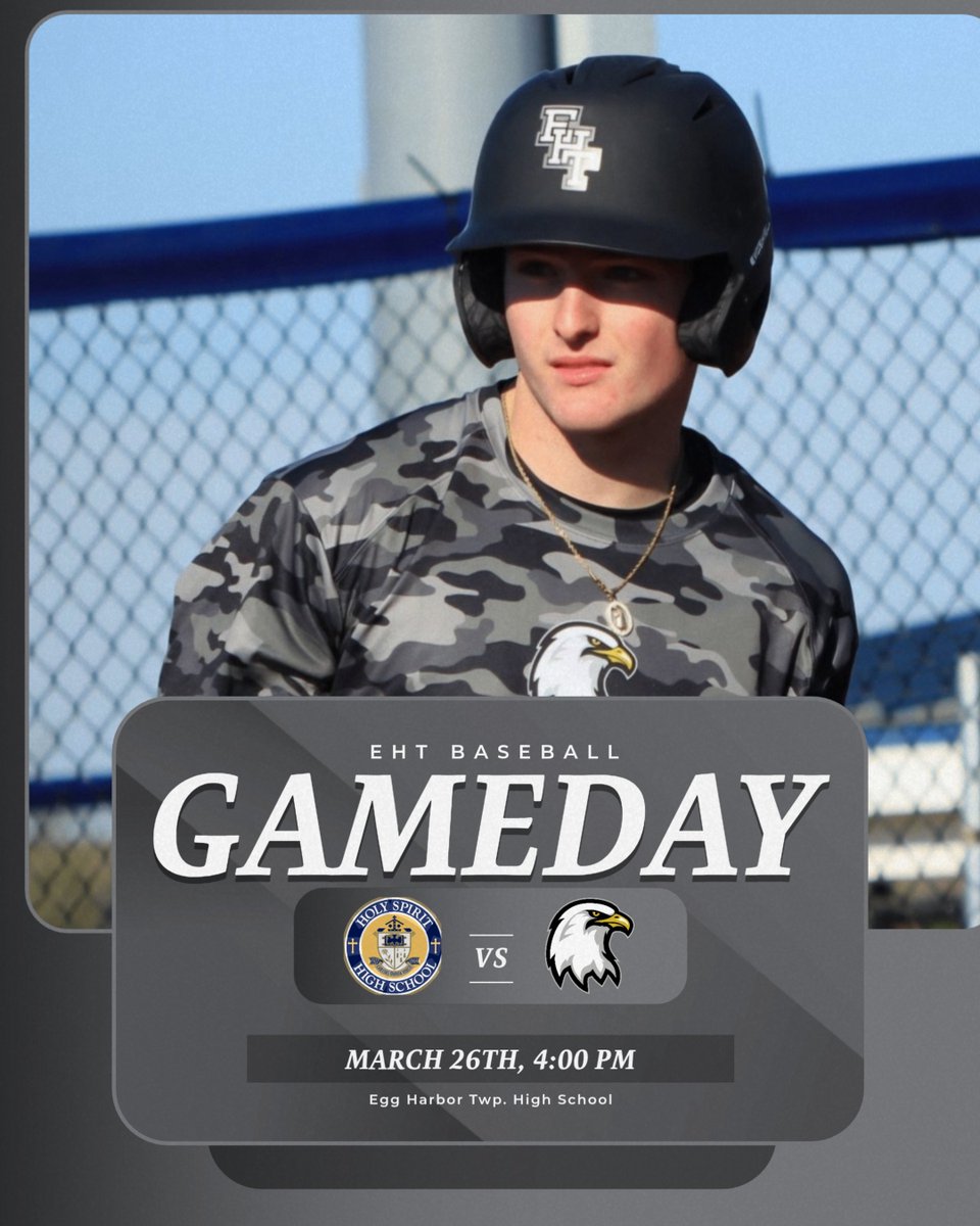 EHTHSbaseball's tweet image. 🦅⚾️Game Day🦅⚾️
🆚️ Holy Spirit
📍@ EHTHS
🕰 4:00 PM
#ehtbaseball #SEE #team42