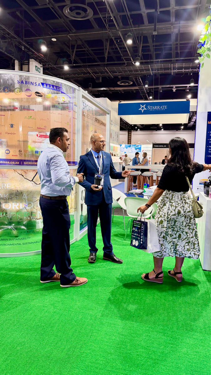sabinsa's tweet image. We had an incredible start to Day 1 (25 March 2026) at SAPHEX 2026 (25–26 March)!
We are exhibiting at : Stand A17 | Sandton Convention Centre, Johannesburg, South Africa
Learn more: saphex.co.za.
#SAPHEX2026 #Sabinsa #PharmaceuticalInnovation #Nutraceuticals