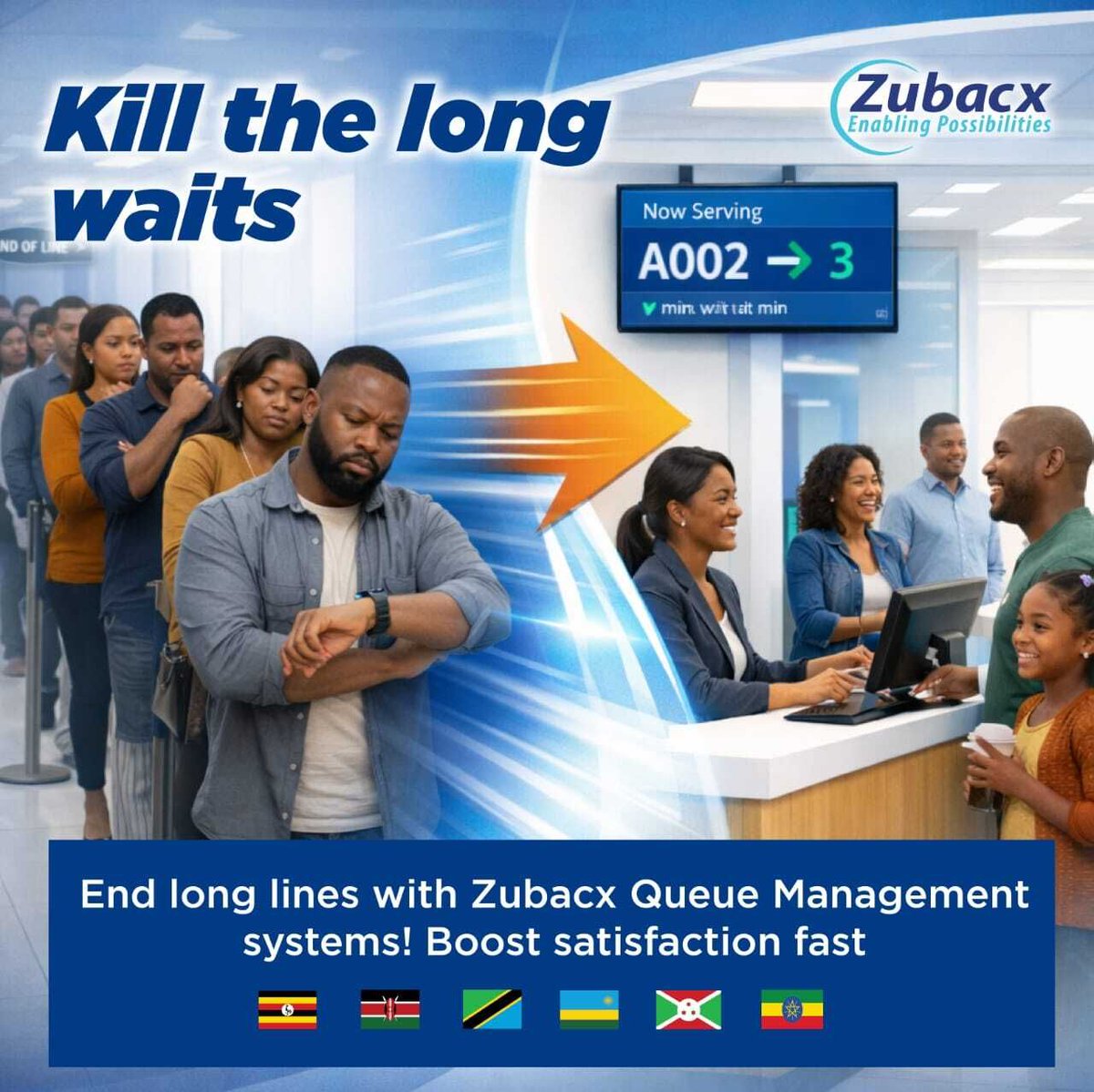 Kill the long waits. Elevate the experience. ⏱️➡️😊

Turn frustrating queues into smooth, fast service with Zubacx Queue Management Systems.

Keep customers moving, reduce wait times, and boost satisfaction instantly

#CustomerExperience #QueueManagement #SmartSystems