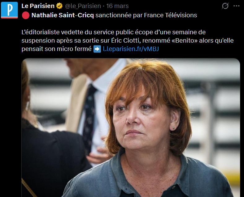 LeCompteDocu's tweet photo. Le problème étant moins les personnes qui travaillent vraiment, que les instances qui produisent ce contenu et pratiquent le deux poids deux mesures. https://t.co/1hvFH6EB5L