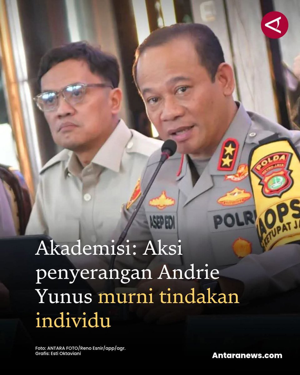 mascacak's tweet photo. POLRI memang hebat, bisa mengungkap kasus penyiraman air keras itu, ini bisa menjadi salah satu bahan Presiden RI @prabowo untuk mengevaluasi organisasi TNI mulai dari pucuk pimpinan tertinggi Panglima TNI karena BAIS TNI itu di bawah kendali/komando dari Panglima TNI
BRAVO POLRI https://t.co/BTh3Zz2EB2