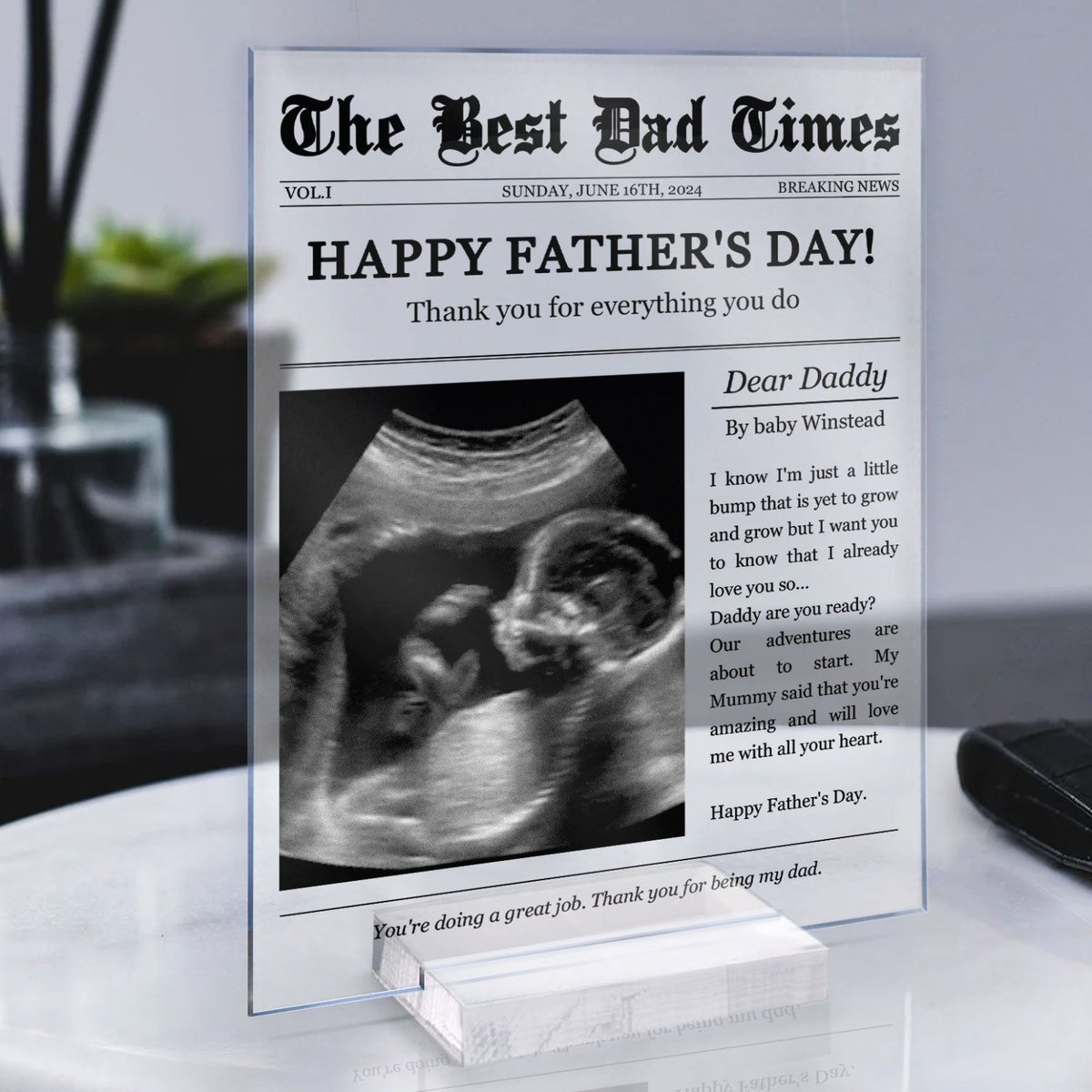 gnithstore's tweet image. The Best Dad Times – Personalized Acrylic Photo Plaque 👨‍👧‍👦🖤
A meaningful custom plaque featuring your special photo—perfect for celebrating Dad and unforgettable moments. Create yours today!#DadGift #FathersDay #PersonalizedPlaque #FamilyMemories #CustomGift