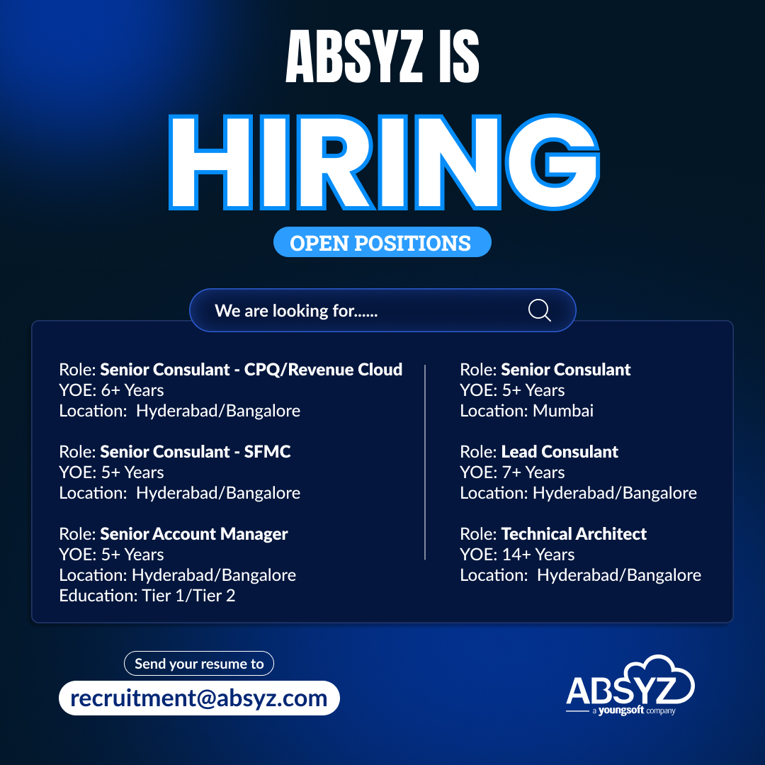 ABSYZ Software Consulting Pvt. Ltd. tweet media