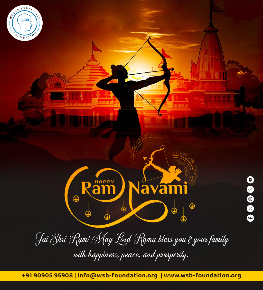 worldskullbase's tweet photo. Wishing you a joyful and blessed Ram Navami https://t.co/wEnPlyWwvk
