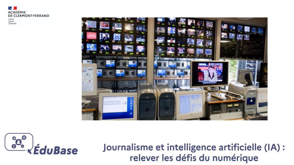 histgeo_edu_num's tweet image. [Scénario pédagogique #Édubase]
☑️ Journalisme et #IntelligenceArtificielle : une proposition @acclermont pour les programmes d'#EMC 2024 
☑️ Préparer l'interview d'un journaliste en abordant sa relation aux outils d'#IA
@HGClermont
edubase.eduscol.education.fr/fiche/23118