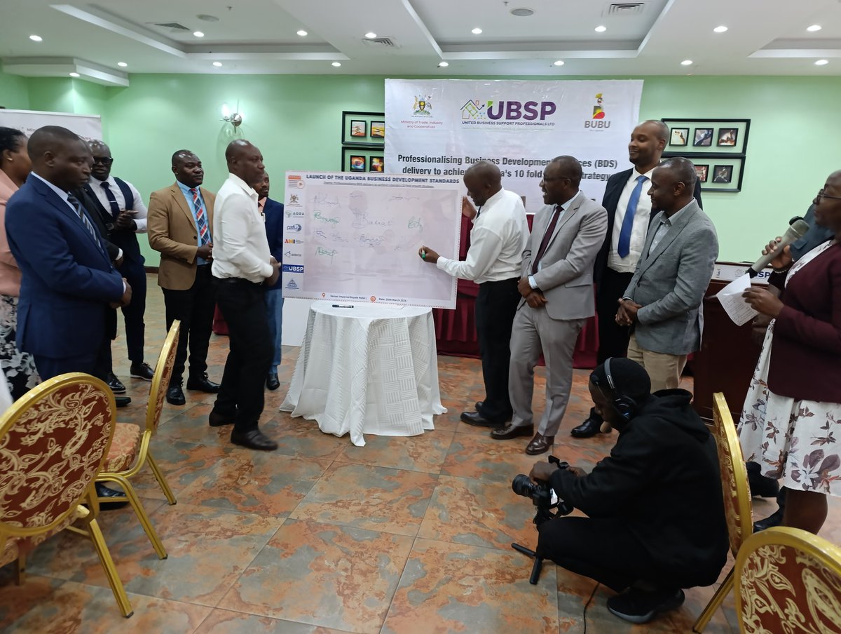 EntUganda's tweet image. #LaunchMoment!
Enterprise Uganda joins the official joint launch of the National BDS Standards alongside United Business Support Professionals Ltd.
#businessdevelopment #BDSStandards